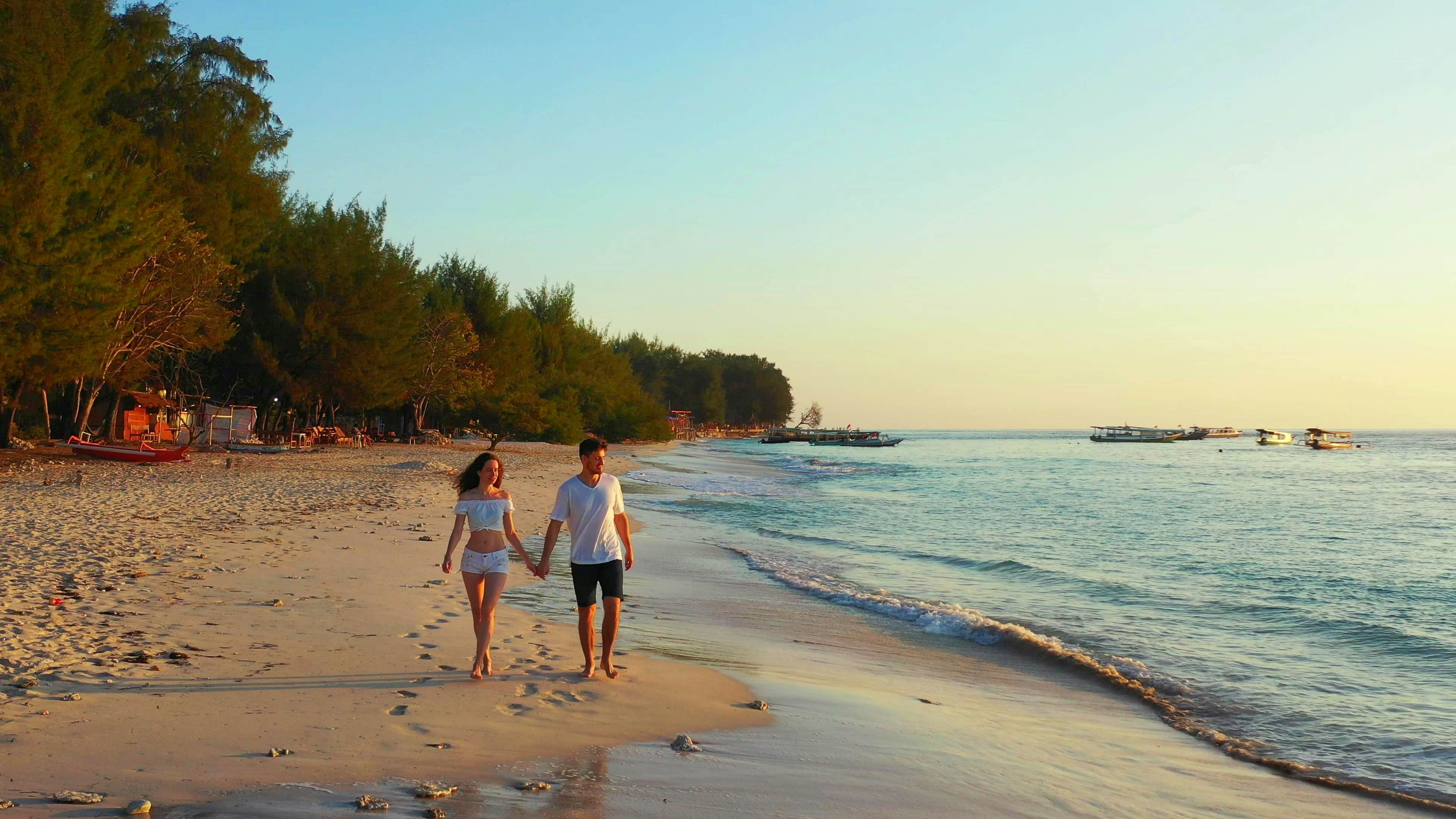 couple on beach in Bali